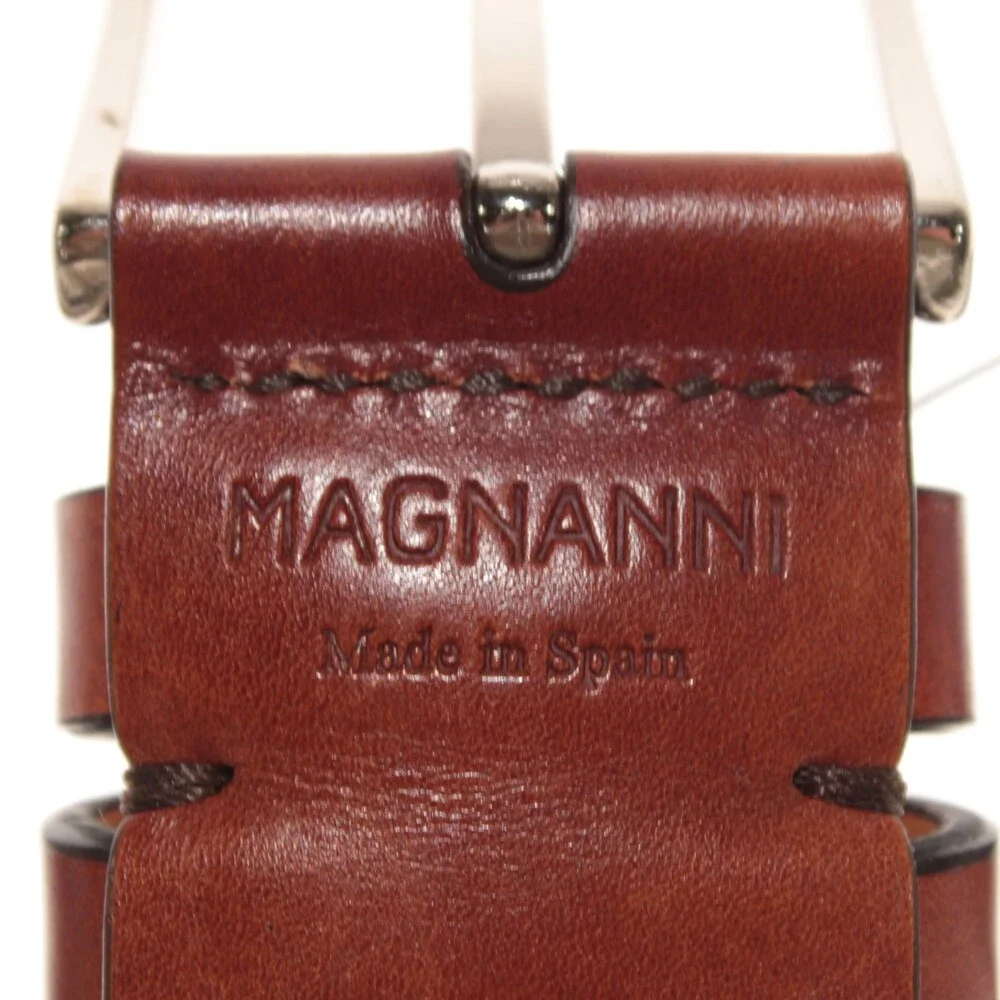 Magnanni NWT Braided / Woven Belt Size L (US 40-42) in Beige Made in Spain